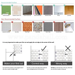 3d Mosaikfliesenaufkleber&nbsp;DIY-WH0167-68