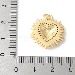 Colgante micropavé cubic zirconia de latón&nbsp;ZIRC-I071-12G