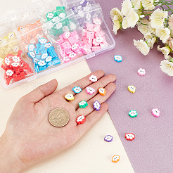 240 Stück 8 Farben handgefertigte Polymer Clay Perlen&nbsp;CLAY-CA0001-24