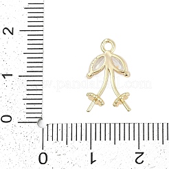 Placcatura a cremagliera in ottone con pendenti in zirconi cubici&nbsp;KK-Q018-04G