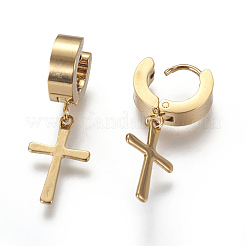 Orecchini a cerchio in acciaio inossidabile 304&nbsp;X-EJEW-O087-01