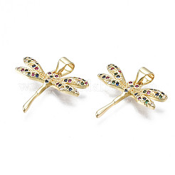 Colgante micropavé cubic zirconia de latón&nbsp;ZIRC-N039-186B-NF