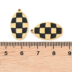 304 Edelstahl-Emaille-Anhänger&nbsp;STAS-Z190-07G-03