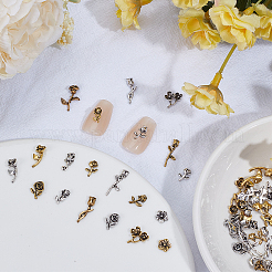 88 stücke 22 stile blume legierung cabochons&nbsp;FIND-SP0004-78A