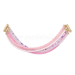 Mehrlagige Armbänder aus Glasperlen für Damen&nbsp;BJEW-JB12996