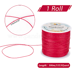 1 rouleau de cordons ronds en polyester ciré&nbsp;YC-PH0002-44C