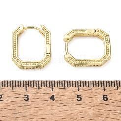 Pendientes de aro de circonio cúbico de micro pave de latón&nbsp;KK-CBA98BA-12G