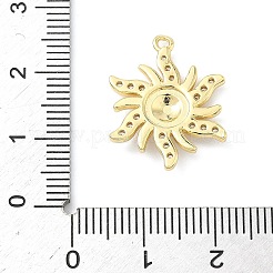 Pendentifs en laiton zircon cubique transparent&nbsp;KK-G548-01B-G