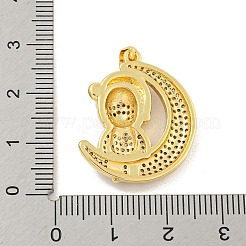Gestell Messing micro ebnen Zirkonia Anhänger&nbsp;KK-K341-70G
