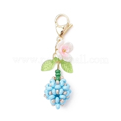 Decorazioni pendenti con boccioli di fiori&nbsp;HJEW-MZ00275-02