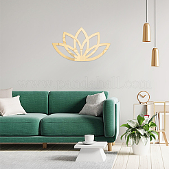 1 Stück Acrylspiegel-Lotus-Wanddekoration&nbsp;AJEW-CN0001-35A