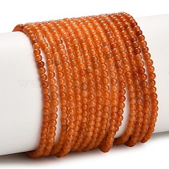 Chapelets de perles en aventurine rouge naturelle&nbsp;G-Z116-A24-2mm