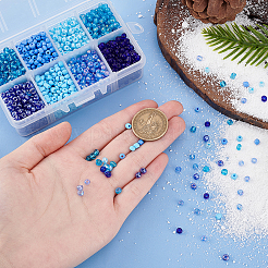 Gemischte Art 6/0 Runde Glas Saatperlen&nbsp;SEED-PH0006-4mm-03
