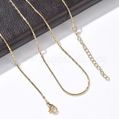 Collane con catena a maglie Boston in acciaio inossidabile 304 da 1.2 mm&nbsp;NJEW-D328-01G-04