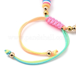 Bracelets réglables de perles tressées avec cordon en nylon&nbsp;BJEW-JB05490-01