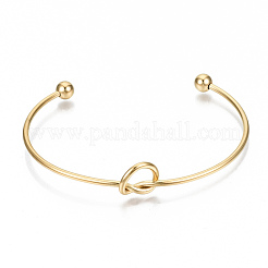 Fabricación de brazaletes con nudo de amor de acero inoxidable 304&nbsp;MAK-S073-001G