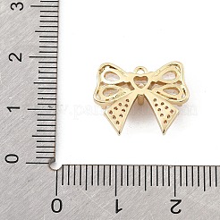 Pendenti in zirconi cubici trasparenti in micro pavè di ottone&nbsp;KK-K371-29C-G