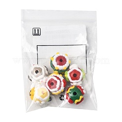 6 stücke 6 stile weihnachten hand gezeichnet acryl mit emaille perlen&nbsp;MACR-FS0002-42