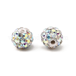Polymer Ton Strass Perlen&nbsp;RB-H284-6MM-AB