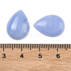 Gefärbte natürliche blaue Spitzenachat-Cabochons&nbsp;G-WH0031-16F