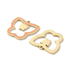 Pendentifs en acier inoxydable 304 avec placage ionique (IP)&nbsp;STAS-P339-11G-01