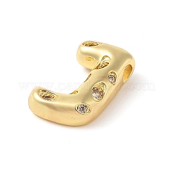 Colgante de circonita cúbica transparente micro pavé de latón&nbsp;KK-Z046-01G-J