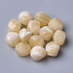 Perline acrilico, stile gemstone imitato, pepite, grano, 15.5x12x12mm, Foro: 1.8 mm, circa 310pcs/500g