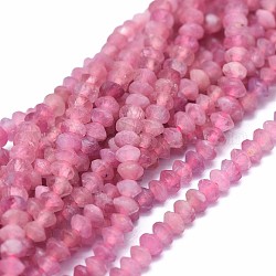 Naturels rouges perles de tourmaline brins, facette, rondelle, 2.5~3.5x1.5mm, trou: 0.6mm, environ 90 pcs/chapelet, 15.35 (39 cm)