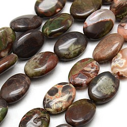 Oval Natural Multi-Color Agate Beads Strands, 18x13x6.5mm, Hole: 1mm, about 22pcs/strand, 15.7 inch