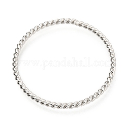304 Stainless Steel Open Jump Rings, Twist Rings, Stainless Steel Color, 35.5x2mm, Inner Diameter: 31mm