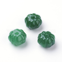 Natürliche Jade Perlen, gefärbt, Kürbis, 13x9.5 mm, Bohrung: 2 mm