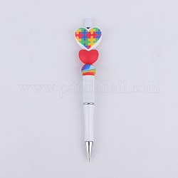 Kugelschreiber aus Kunststoff, perlenstift, für diy personalisierten Stift, Puzzle, 145 mm