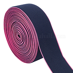 Bandes élastiques en nylon benecreat 5 mètre, pour les accessoires de bricolage, plat, perle rose, 40mm