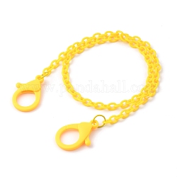 Collares personalizados de cadena de cable de plástico abs, cadenas de gafas, cadenas de bolsos, oro, 19.09~20.07 pulgada (48.5~51 cm)
