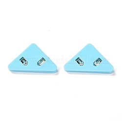 Clips de plástico en forma de triángulo, Para útiles escolares de oficina, luz azul cielo, 31x52x19mm