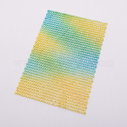 Strassnetz aus plastischer Elastizität, DIY Zubehör, Festivaldekoration Zubehör, Gelb, 183x122x2.5 mm