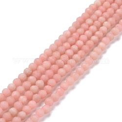 Chapelets de perles en opale rose naturelle, facette, ronde, 3.5mm, Trou: 0.7mm, Environ 116 pcs/chapelet, 15.16'' (38.5 cm)