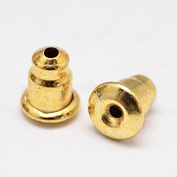 304 dado auricolare in acciaio inossidabile, oro, 5.5x5mm, Foro: 1 mm