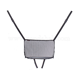 Универсальный сетчатый органайзер для хранения автомобильных сидений Gorgecraft с крючком, держателем багажника и органайзером для автомобильных сидений, чёрные, 39.3x27 см