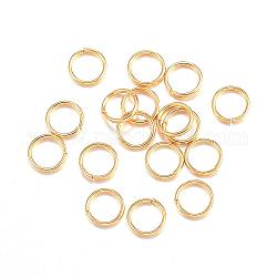 304 anelli di salto in acciaio inox, anelli di salto aperti, oro, 24 gauge, 4x0.5mm