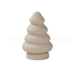 Unfinished Blank Wooden Christmas Tree, for DIY Hand Painting Crafts, BurlyWood, 5.7x3.4cm