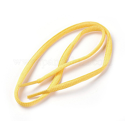 Lacet de corde de polyester, jaune, 52~54 cm, 6mm
