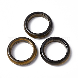 Однотонное кольцо из натурального тигрового глаза, украшения из драгоценных камней для женщин, размер США 9 (18.9 мм)