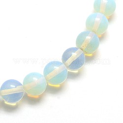 Perles rondes opale brins, 10mm, Trou: 1mm, Environ 39 pcs/chapelet, 14.5~15 pouce