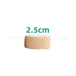 Multifunktionale Vliesbandage, selbstklebende sportelastische Bandage, haftender Verband, rauchig, 2.5 cm, ca. 4.5 m / Rolle