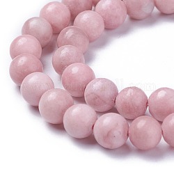 Rosa naturale perline opale fili, grado ab, tondo, 8mm, Foro: 0.8 mm, circa 47pcs/filo, 14.9 pollice (38 cm)