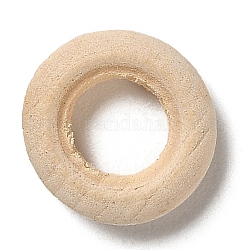 Незаконченные деревянные связующие кольца, деревянные кольца макраме, круглые, деревесиные, 15x4 мм, внутренний диаметр: 7 мм