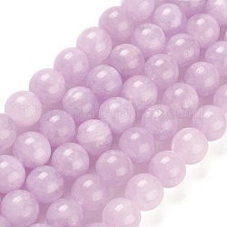 Chapelets de perles en améthyste naturelle, teints et chauffée, ronde, 10.5mm, Trou: 1mm, Environ 38 pcs/chapelet, 15.51~15.55 pouce (39.4~39.5 cm)