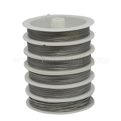 Mixed Size Original Color Light Grey, Tiger Tail Wire, Nylon-coated Stainless Steel, 0.38mm, 0.3mm, 0.5mm, 0.6mm, 0.8mm, 1mm