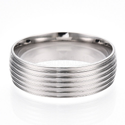 201 кольцо из нержавеющей стали с рифлением для пальцев, заготовка кольцевого сердечника для эмали, цвет нержавеющей стали, 8 мм, Размер 13, внутренний диаметр: 23 мм